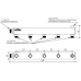 Распределительный коллектор DMSS-25-20x5 (нерж., магистральное подкл. G 1˝, 5 контуров G ¾˝, воздухоотвод. Rp ½″)